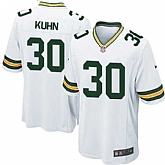 Nike Men & Women & Youth Packers #30 John Kuhn White Team Color Game Jersey,baseball caps,new era cap wholesale,wholesale hats